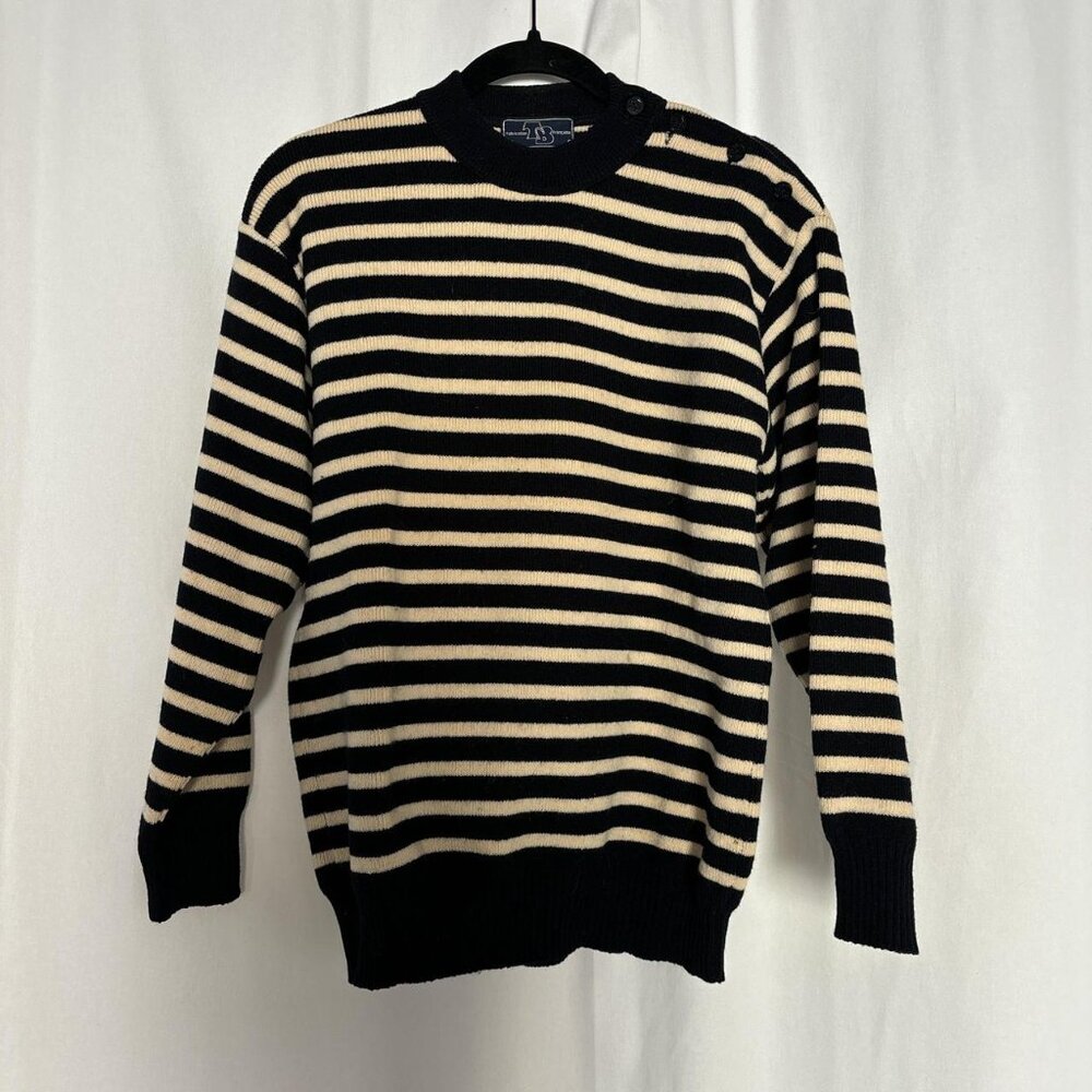 Vintage French Navy Style Sweater